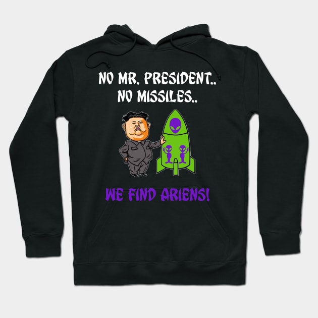 Funny President Trump Nuke Design Ancient Aliens Hoodie by DawncoeDesign